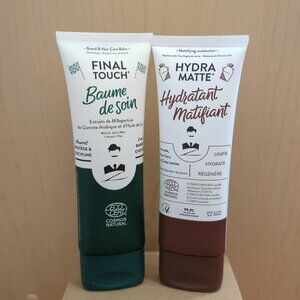 Hydra-Matte Moisturizer & Final Touch Beard Hair Care Balm Men Monsieur Barbier
